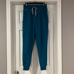 Figs High Waisted Zamora in Pacific Blue